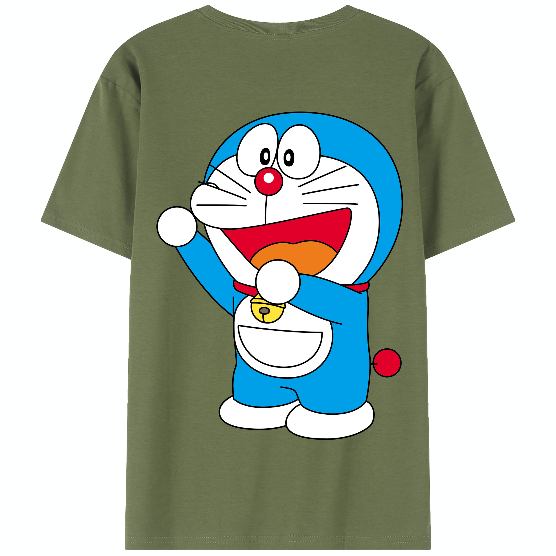 （画像用） ドラえもん Doraemon 綿100％半袖Tシャツ（背面プリント）